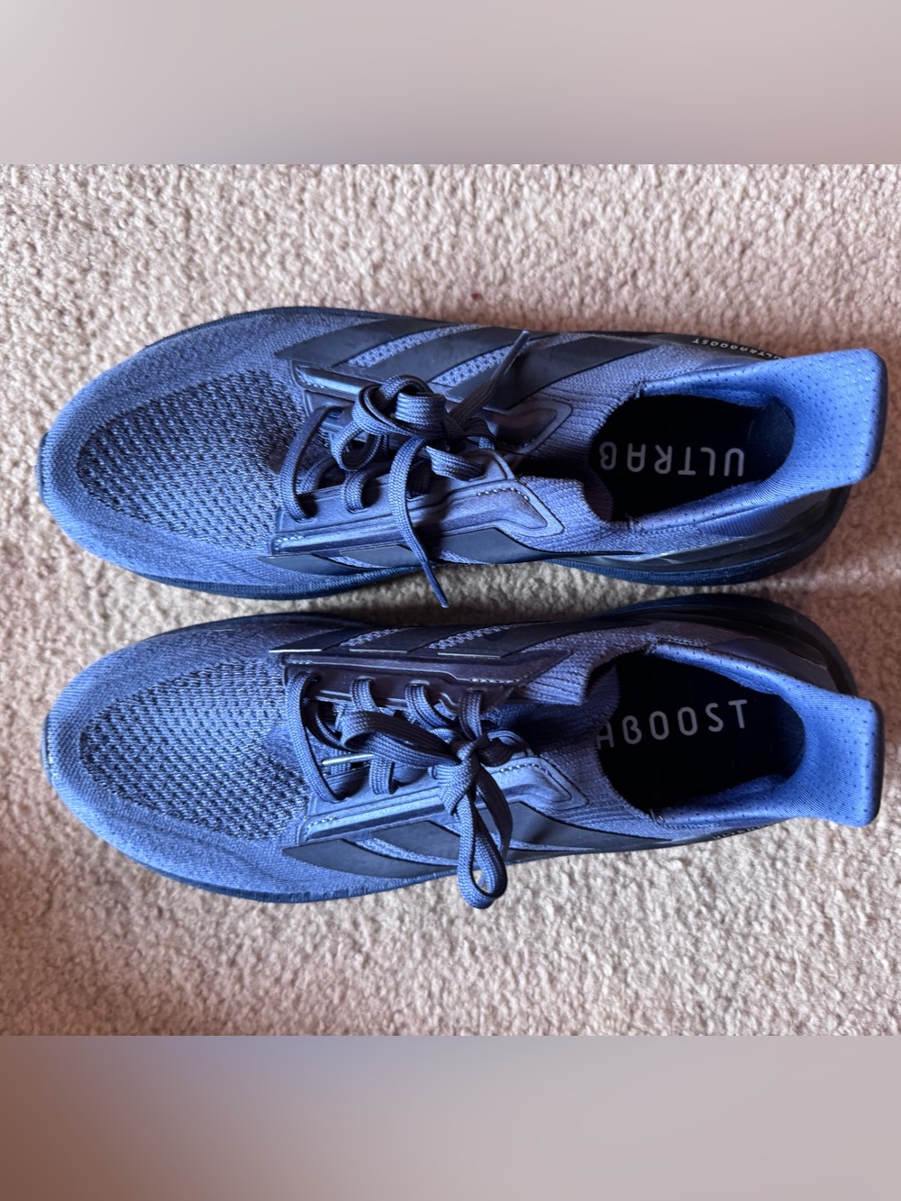 Adidas ultraboost navy blue sneakers size 8.5